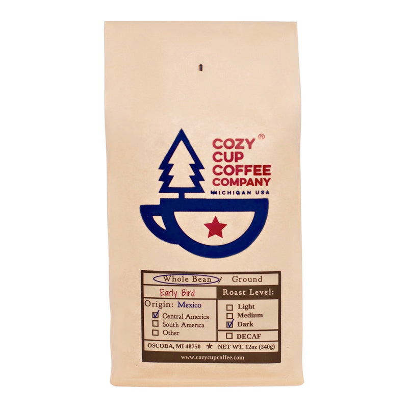 Early Bird Coffee Decaf | Early Bird Decaf | Cozy Cup Coffee Company